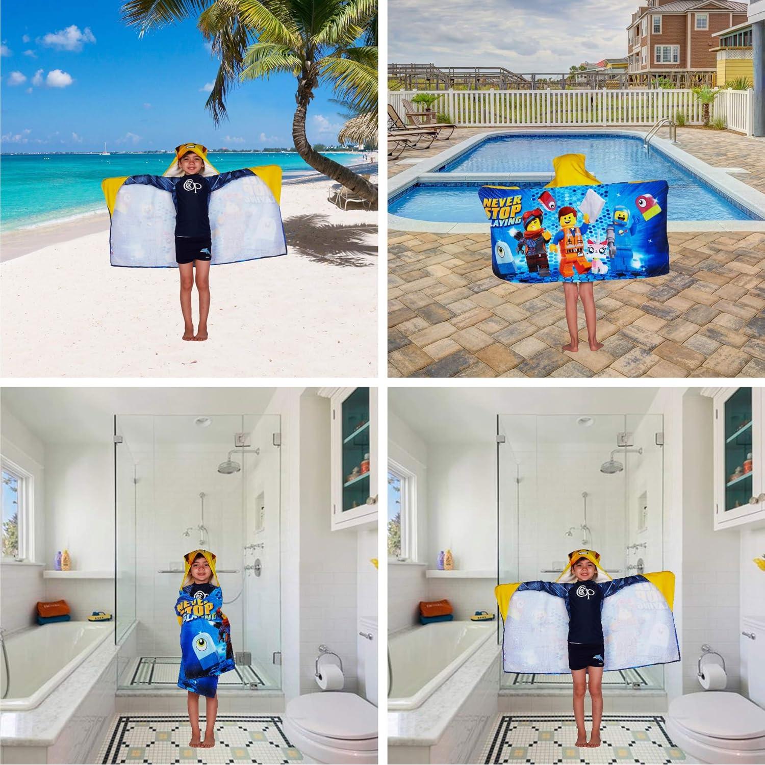 Toalla con Capucha Franco Kids 61x127 cm LEGO Movie 2