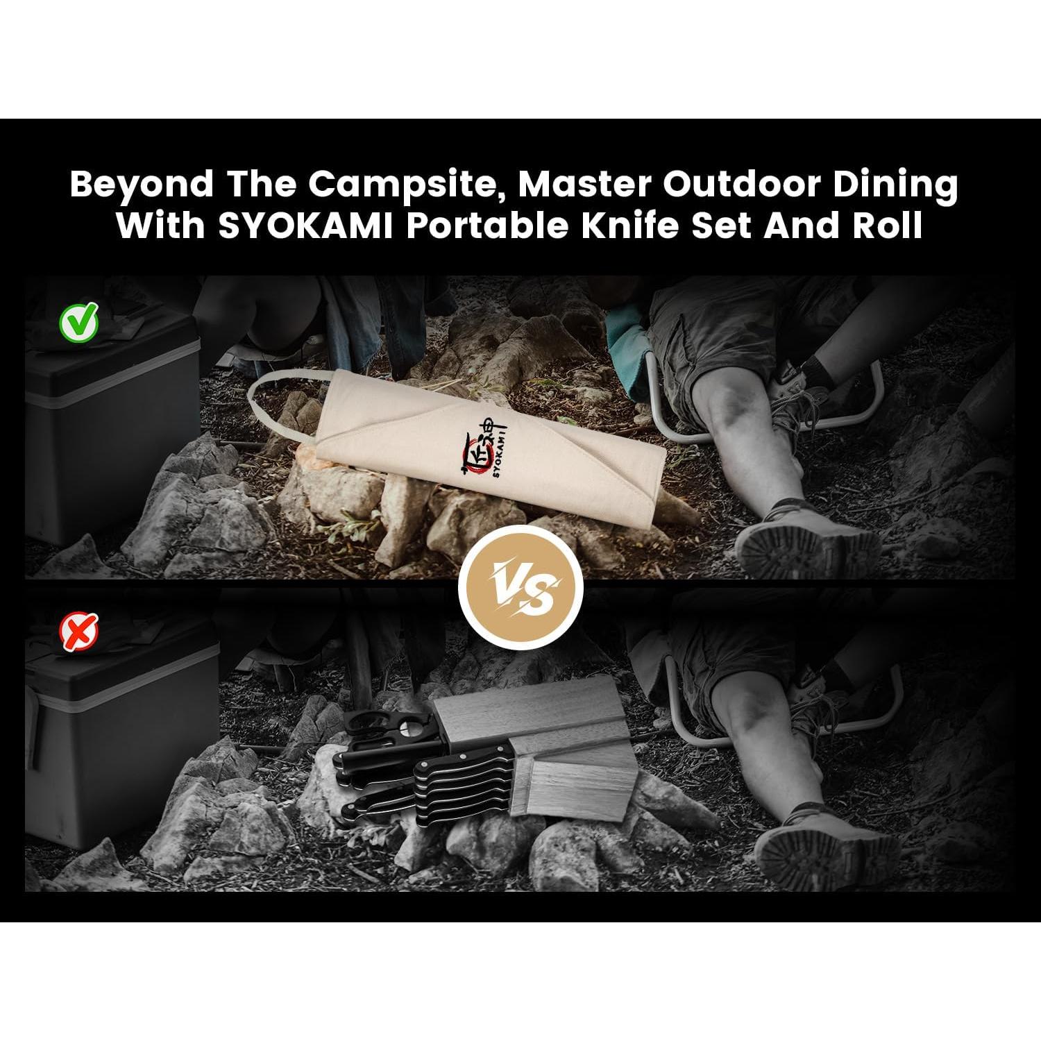 Juego de cuchillos de cocina SYOKAMI 14 piezas acero inoxidable