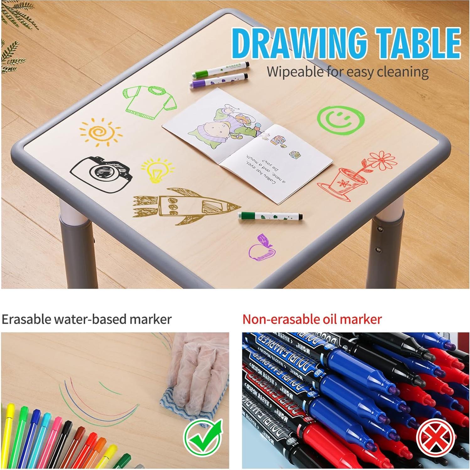 Conjunto de mesa y sillas para niños UNICOO KT-TCO1 58.4cm