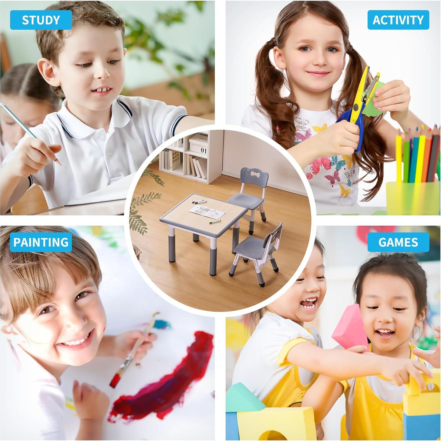 Conjunto de mesa y sillas para niños UNICOO KT-TCO1 58.4cm
