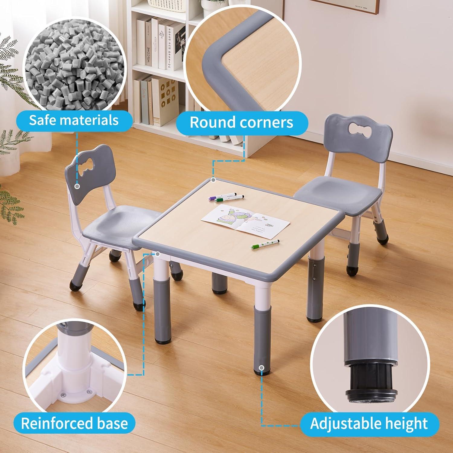 Conjunto de mesa y sillas para niños UNICOO KT-TCO1 58.4cm