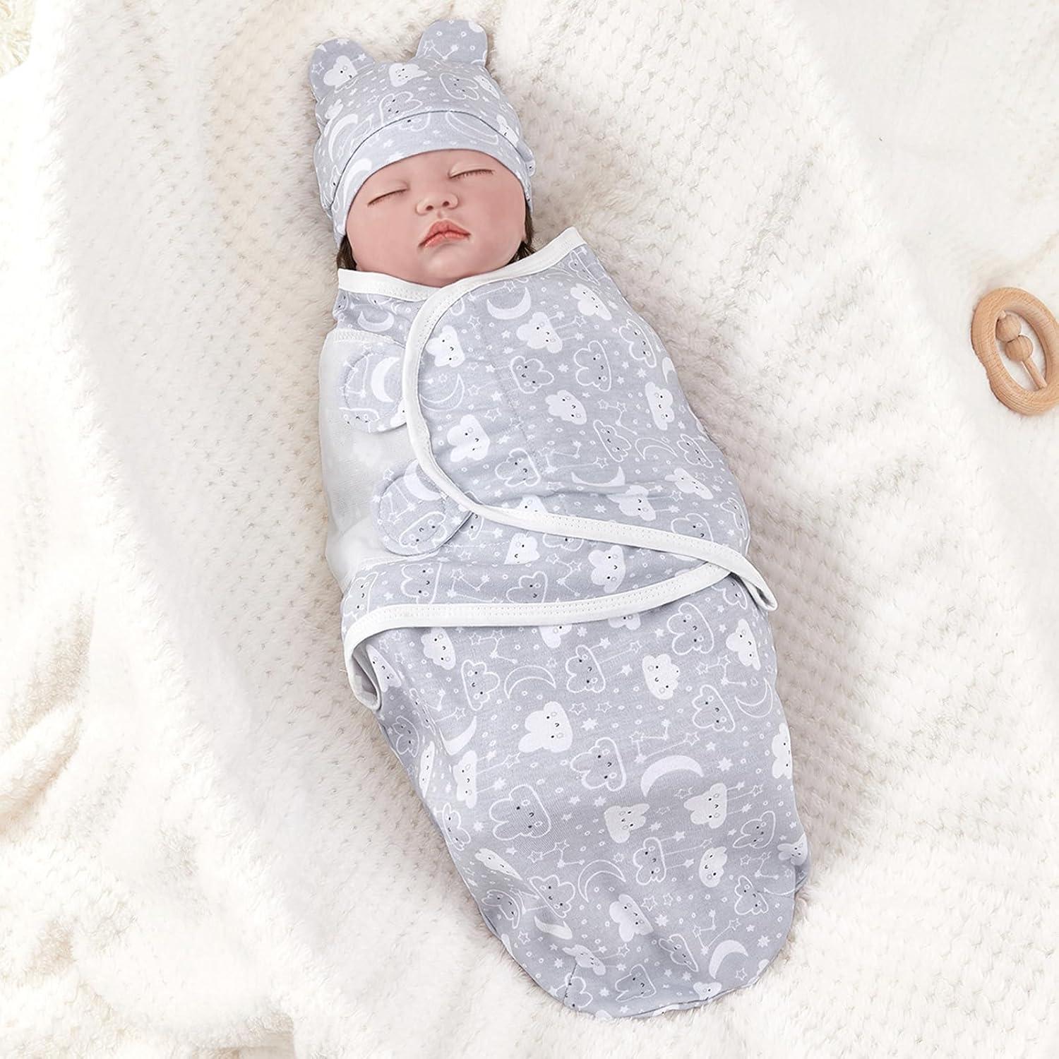 Paquete de 3 Sacos de Sueño Envueltos Orgánicos Soothe Baby