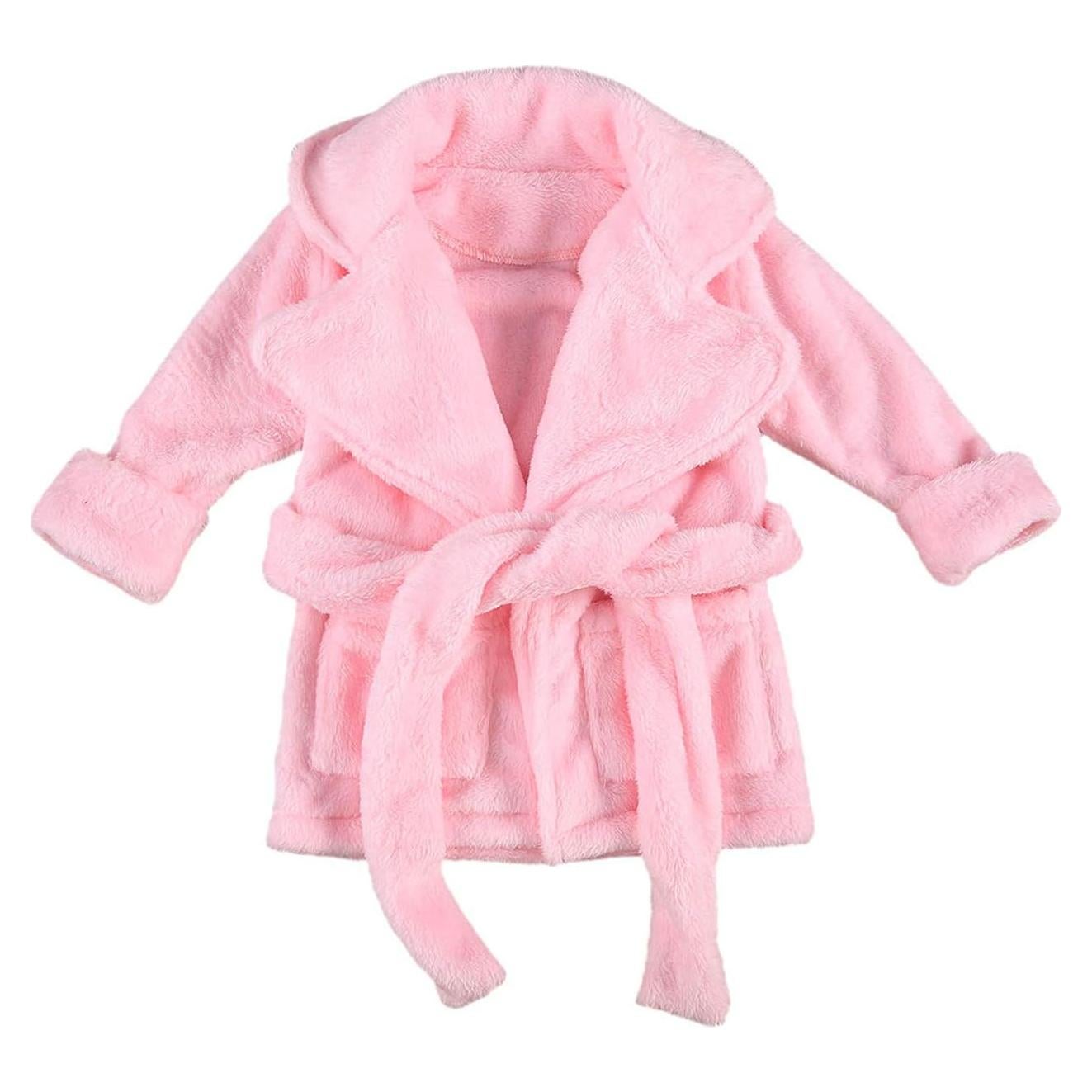 Bata de Baño Unisex para Bebés Qiylii de Felpa 0-24 Meses