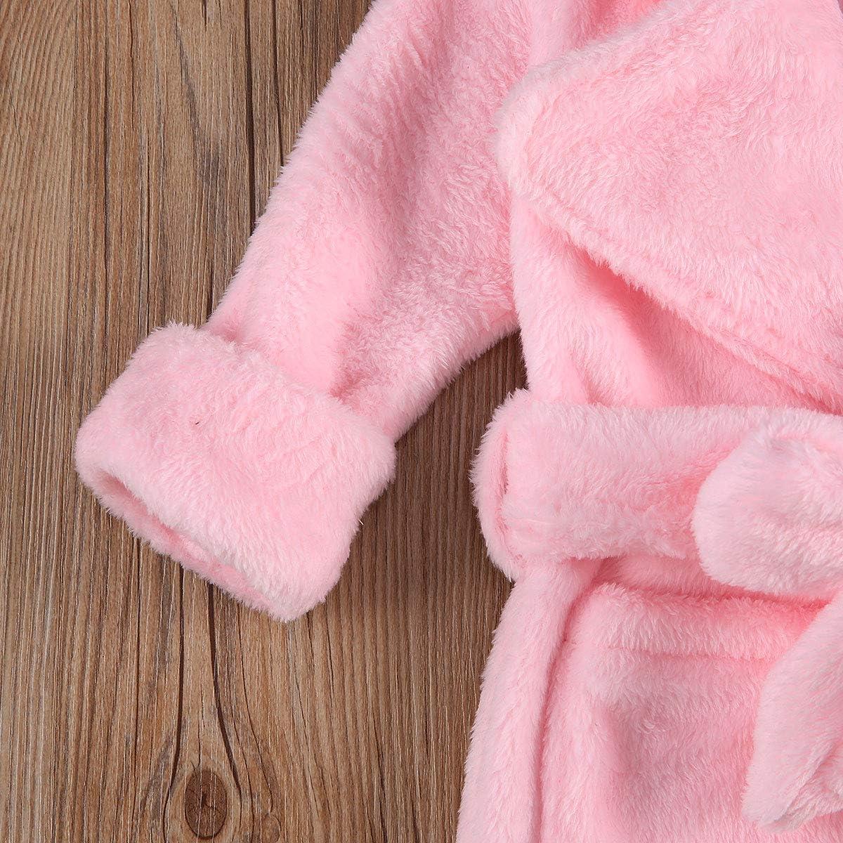 Bata de Baño Unisex para Bebés Qiylii de Felpa 0-24 Meses