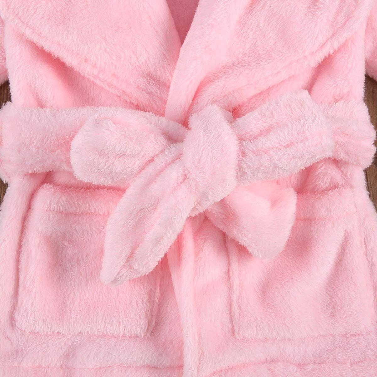 Bata de Baño Unisex para Bebés Qiylii de Felpa 0-24 Meses