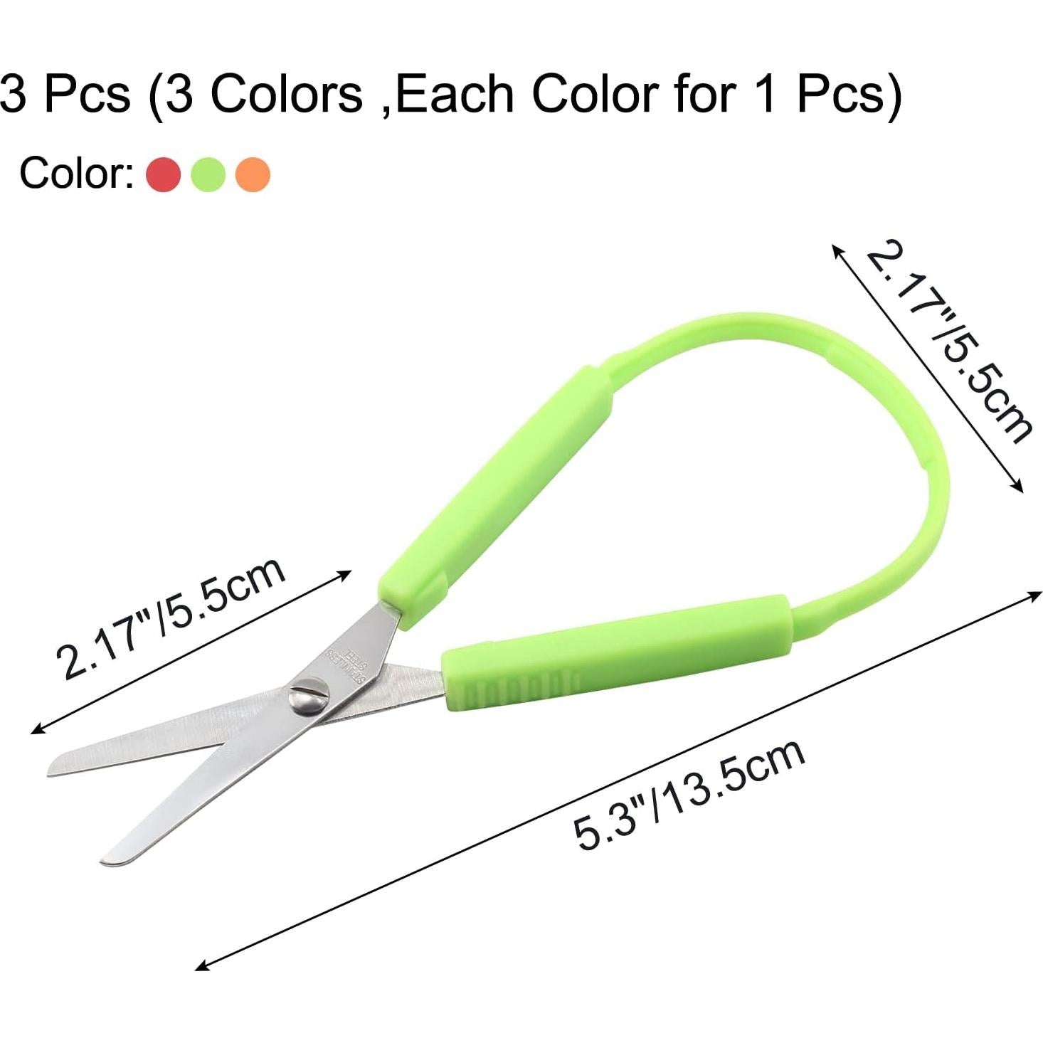 Tijeras de Bucle Mini Rierdge 3 Pcs 13.5 cm para Niños