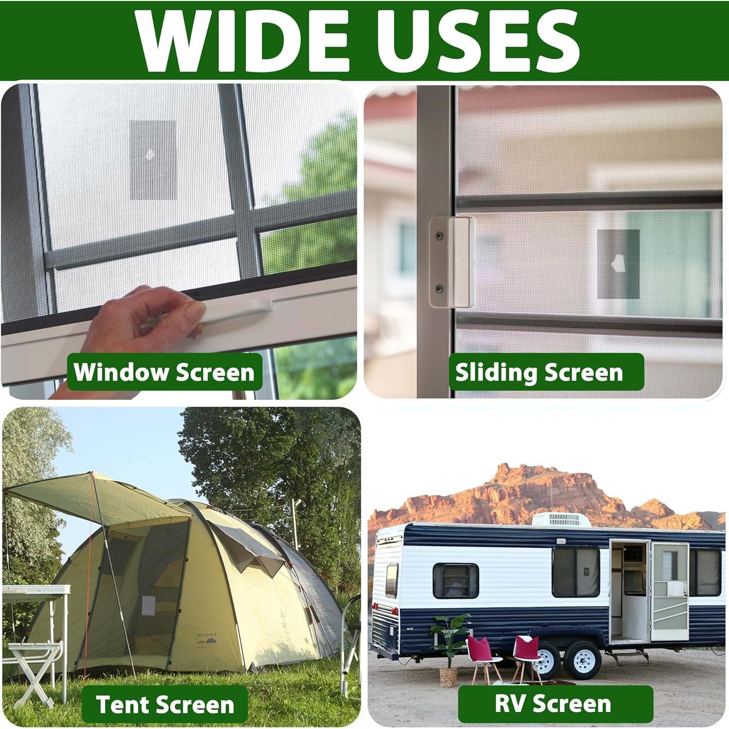 Kit de Reparación de Pantalla de Ventana FLYZZZ 10 Piezas Negro