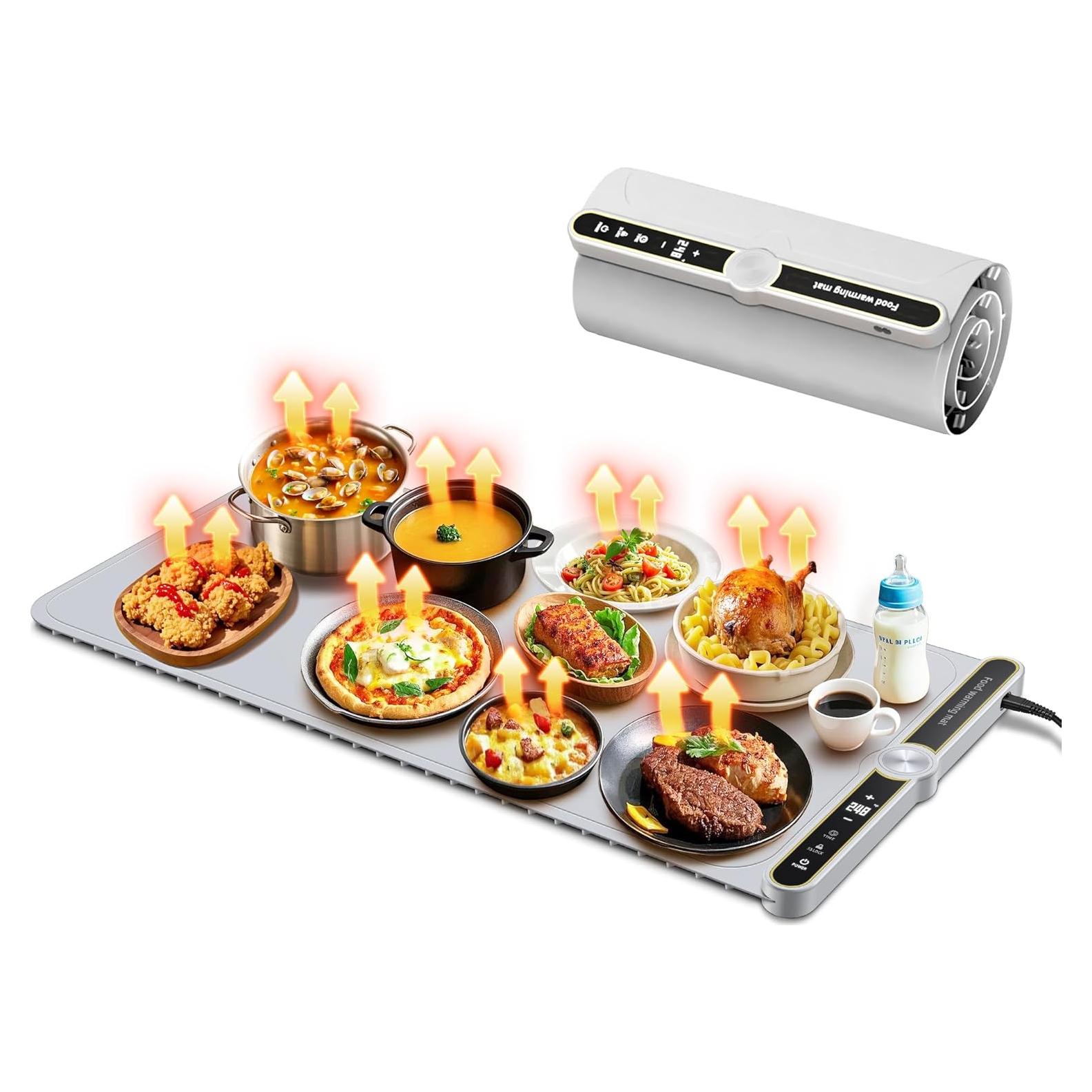 Alfombrilla Calentadora Eléctrica XXL 32x15" Gris - 9 Temperaturas