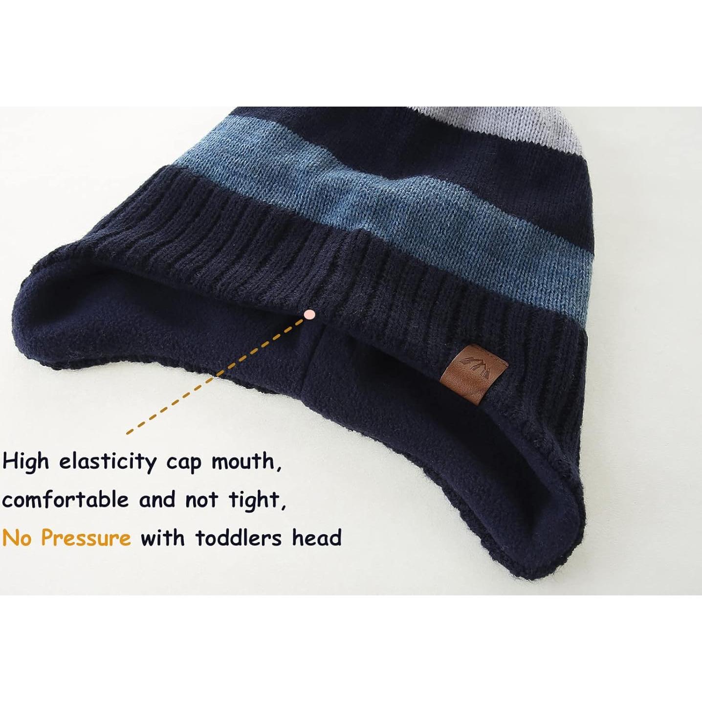 Gorro de Invierno para Niños AHAHA con Orejeras Forrado Polar