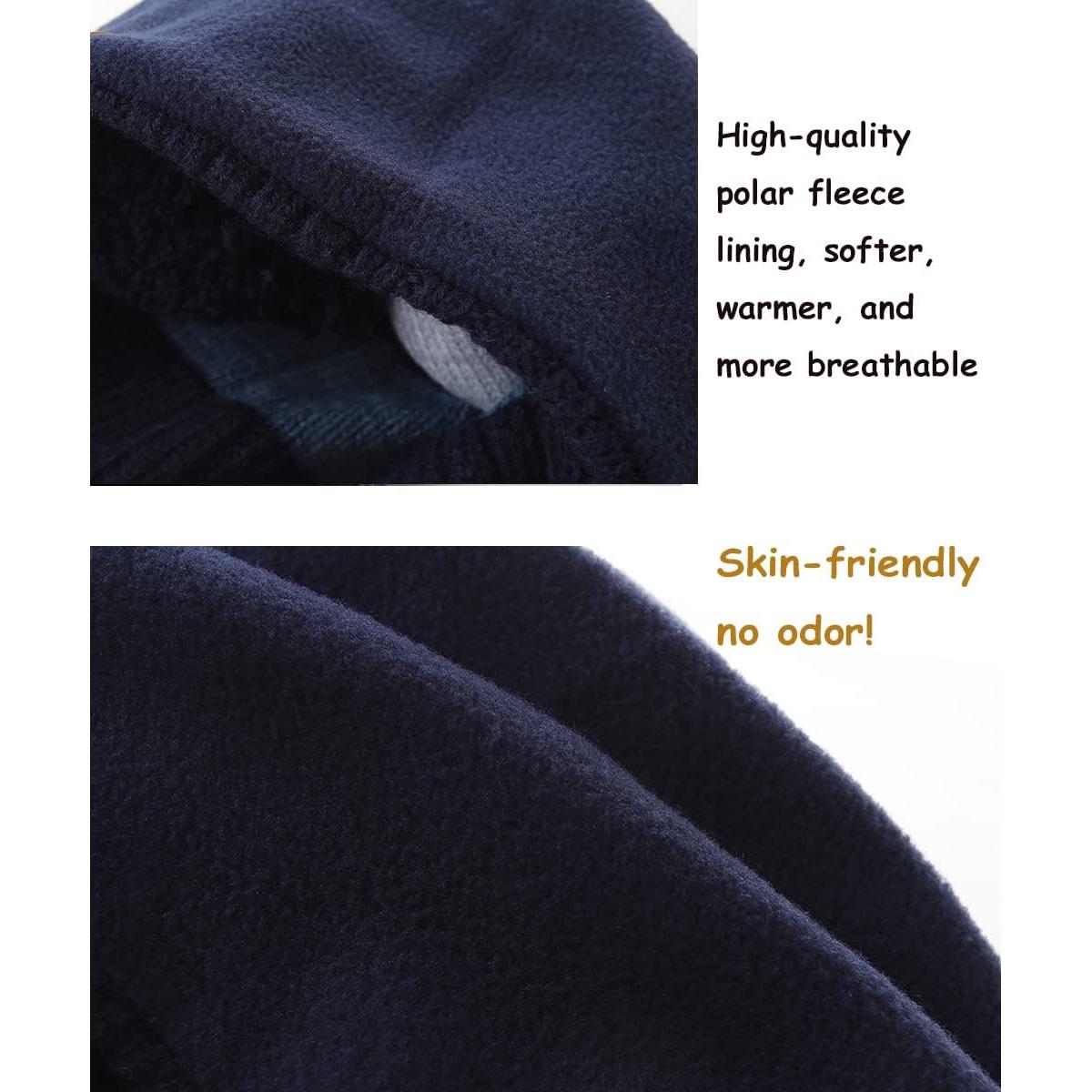 Gorro de Invierno para Niños AHAHA con Orejeras Forrado Polar