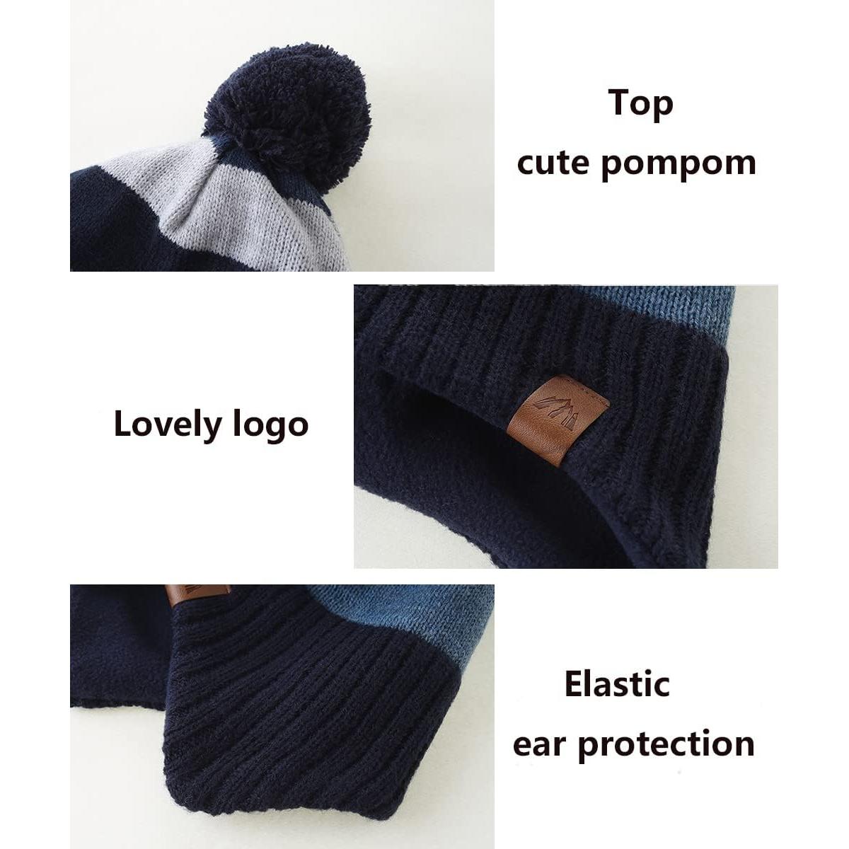 Gorro de Invierno para Niños AHAHA con Orejeras Forrado Polar