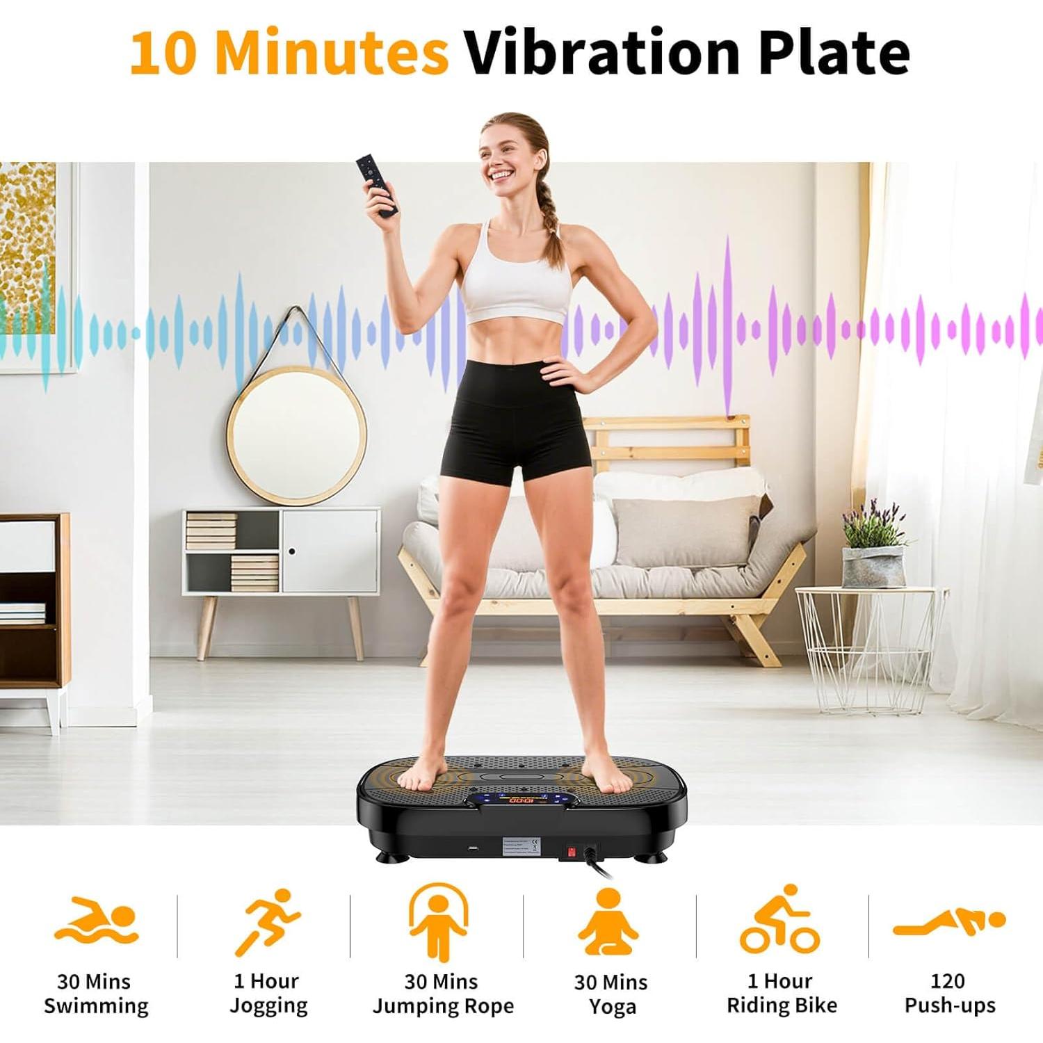 Placa de Vibración KEMLDIVS con Bluetooth y Pantalla Táctil