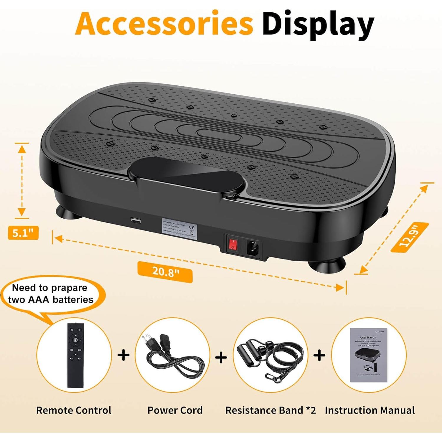 Placa de Vibración KEMLDIVS con Bluetooth y Pantalla Táctil