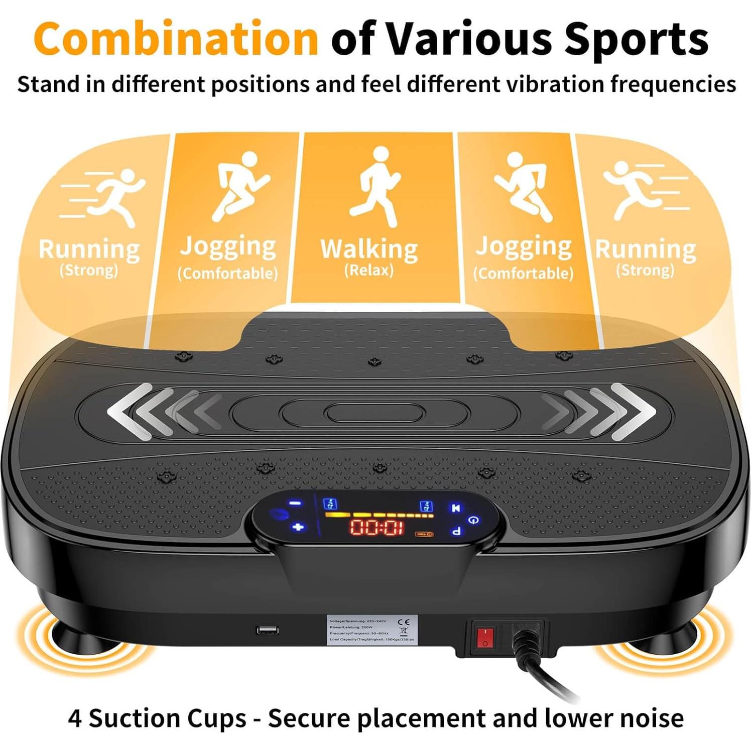 Placa de Vibración KEMLDIVS con Bluetooth y Pantalla Táctil