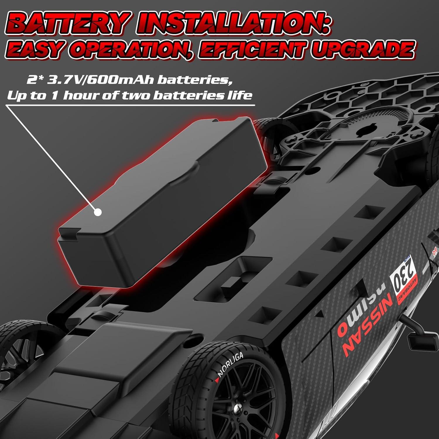 Coche RC Drift EversaleT GT-20A 1:20 4WD 22 km/h LED