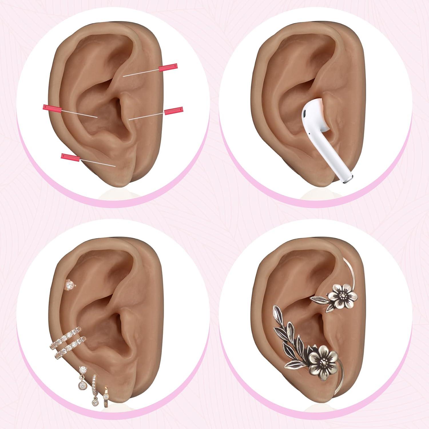 Modelo de Oído de Silicona SimCoach para Acupuntura y Piercing