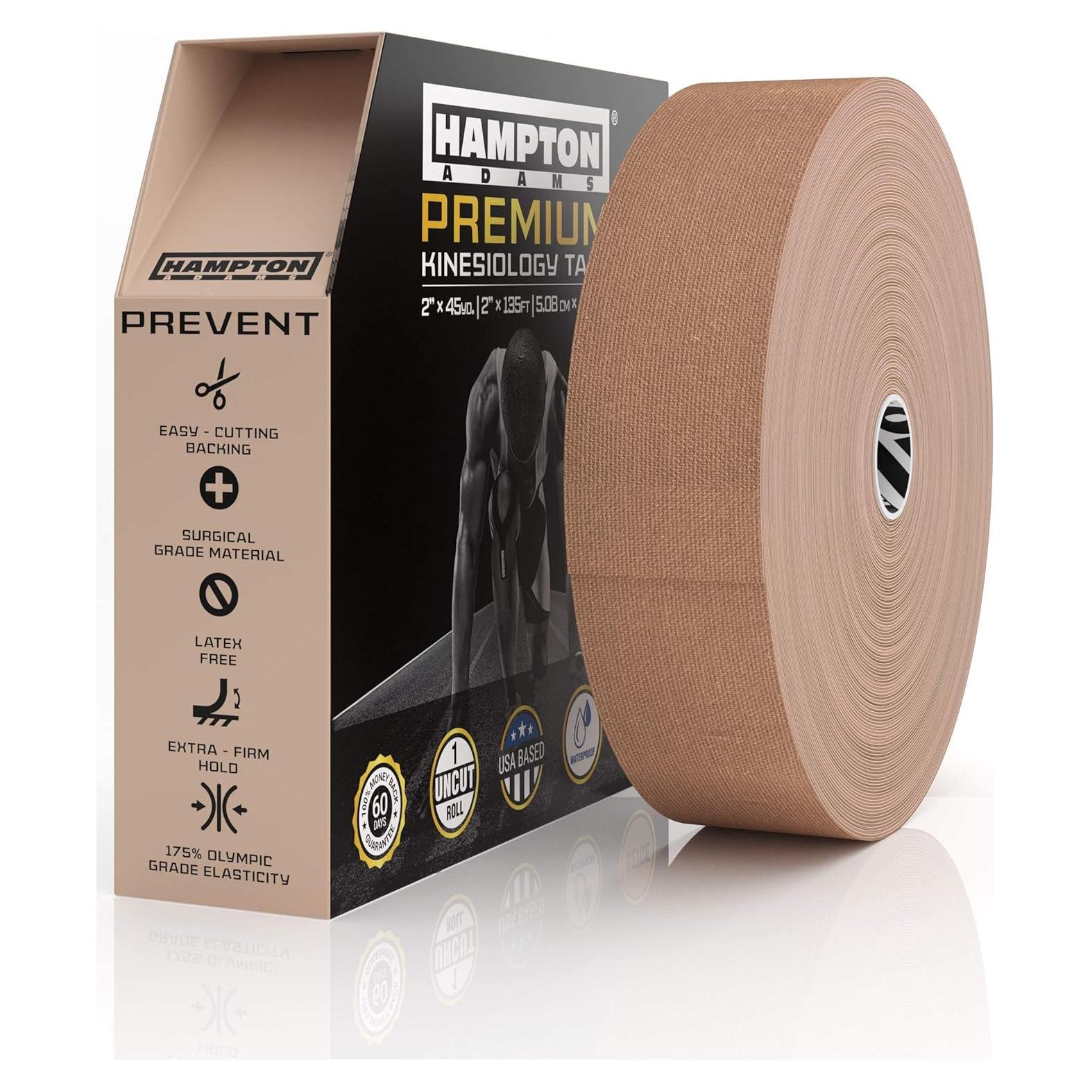Cinta de Kinesiología Hampton Adams 41m Beige Hipoalergénica