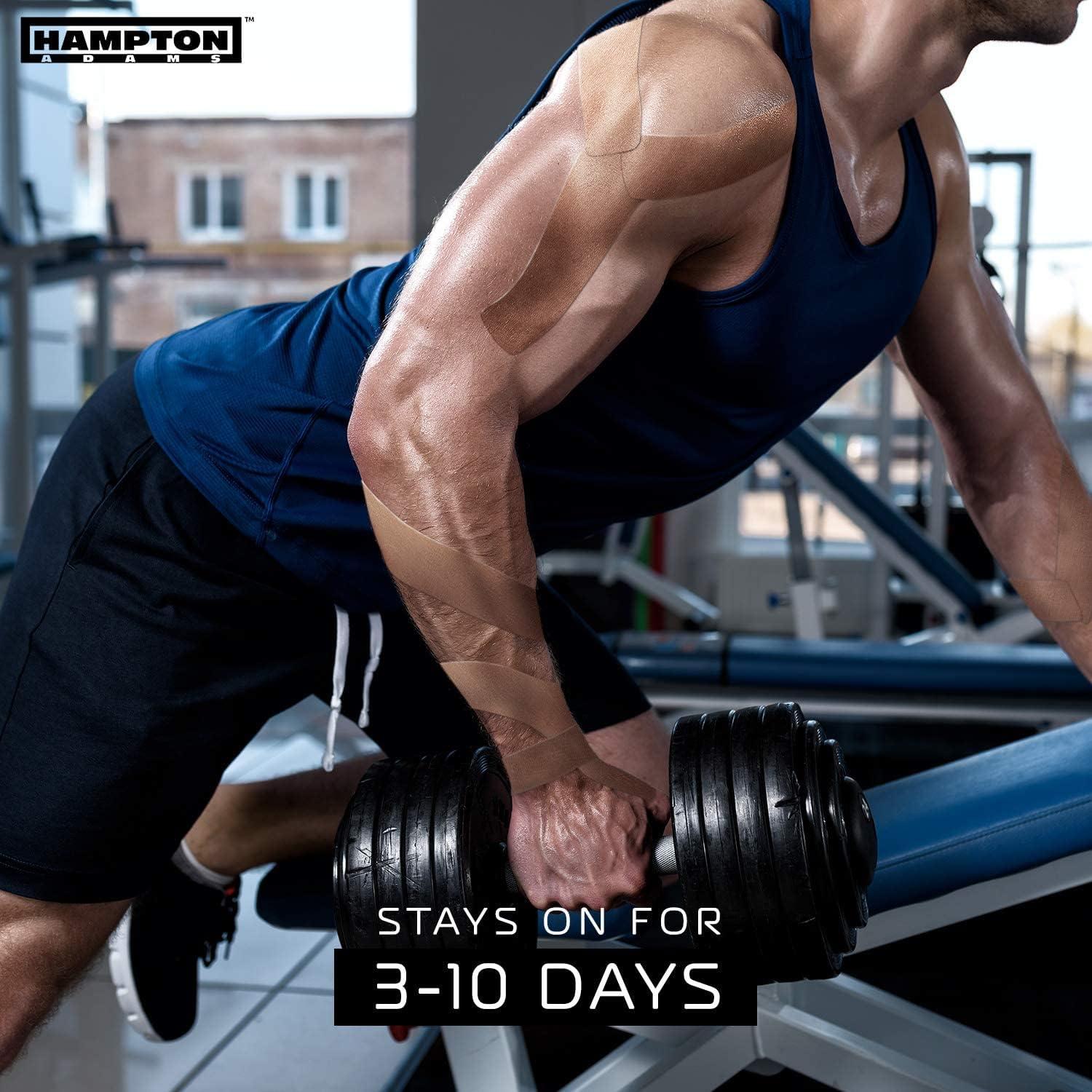 Cinta de Kinesiología Hampton Adams 41m Beige Hipoalergénica