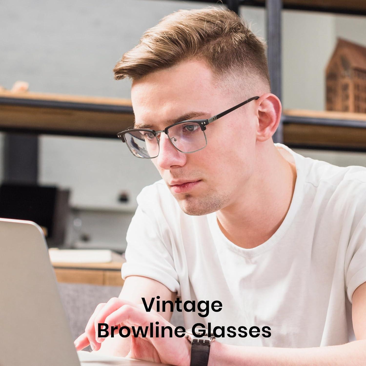 Gafas de luz azul Cyxus 8133T08 para hombres - Marco metal TR90