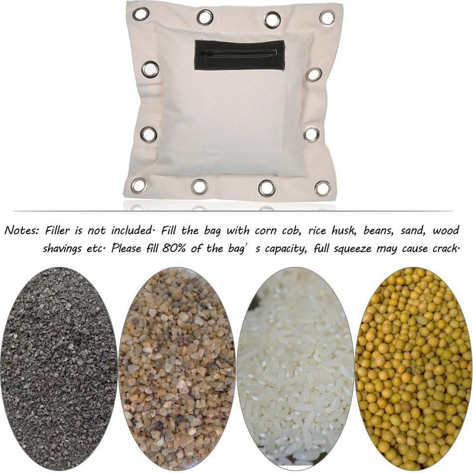 Saco de Boxeo de Lona YOUFINE 40x40 cm para Artes Marciales