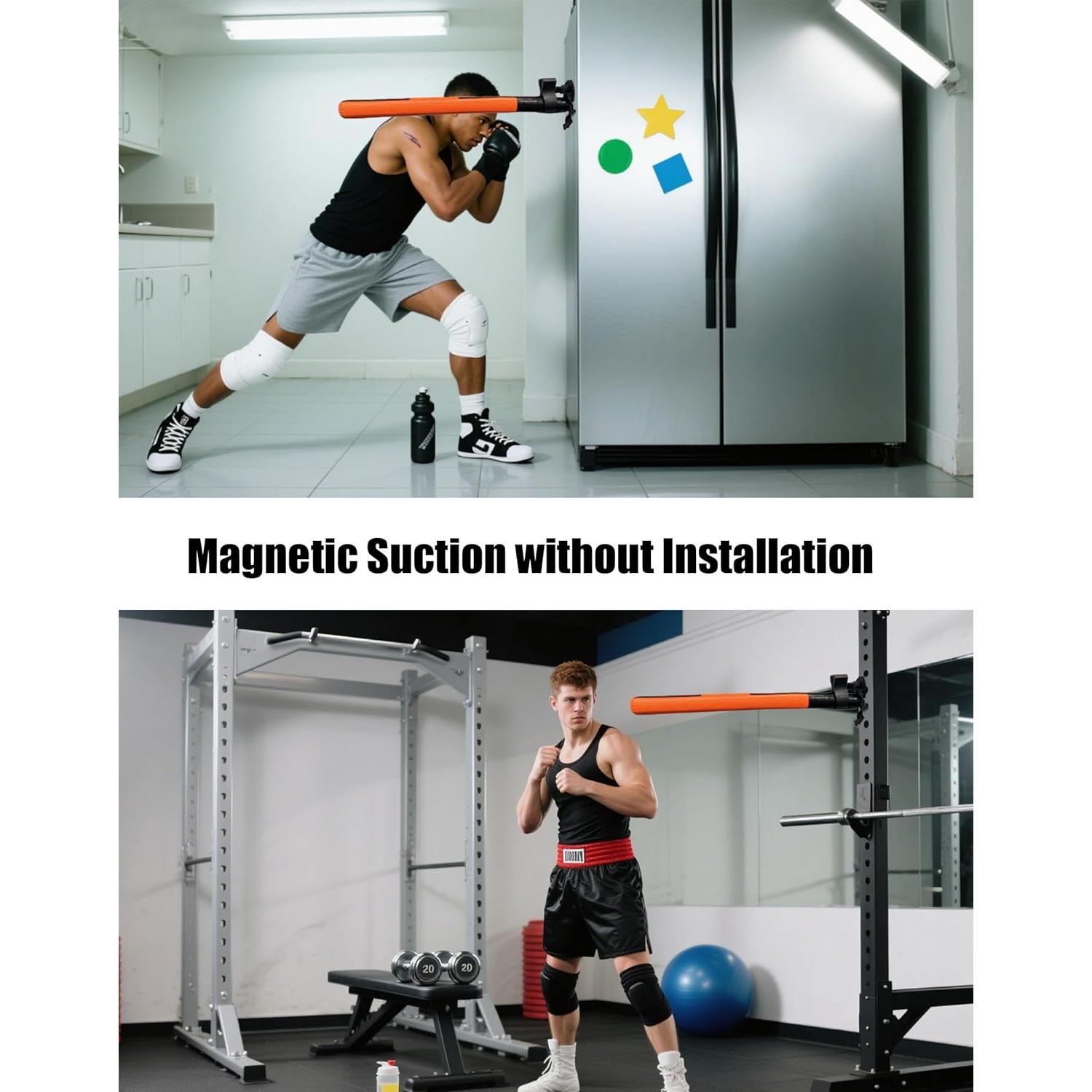 Dispositivo de Fijación de Palo de Boxeo WUQUAR - Ajustable, Base Magnética