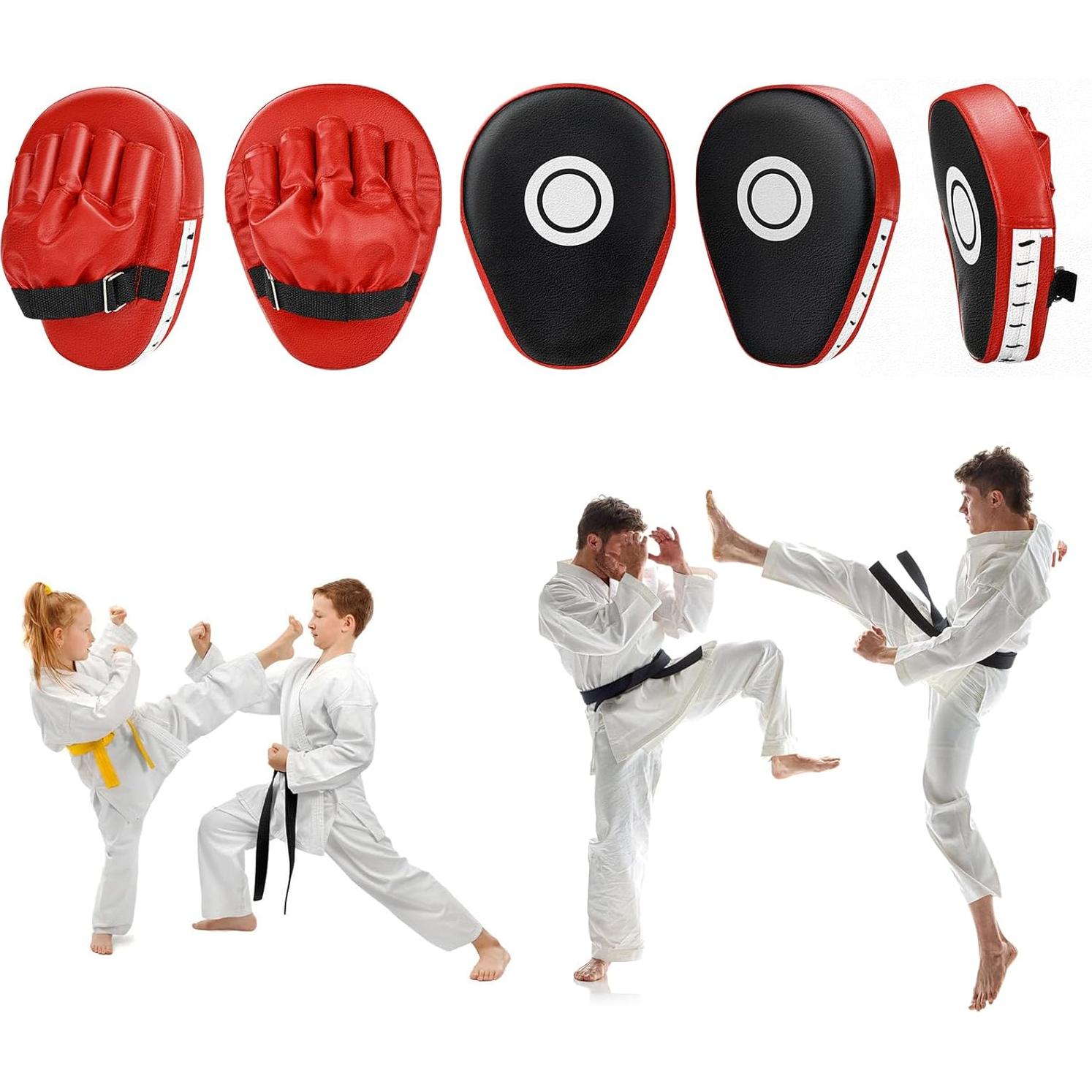 Mitones Curvados de Boxeo YORWHIN - Entrenamiento Unisex Rojo