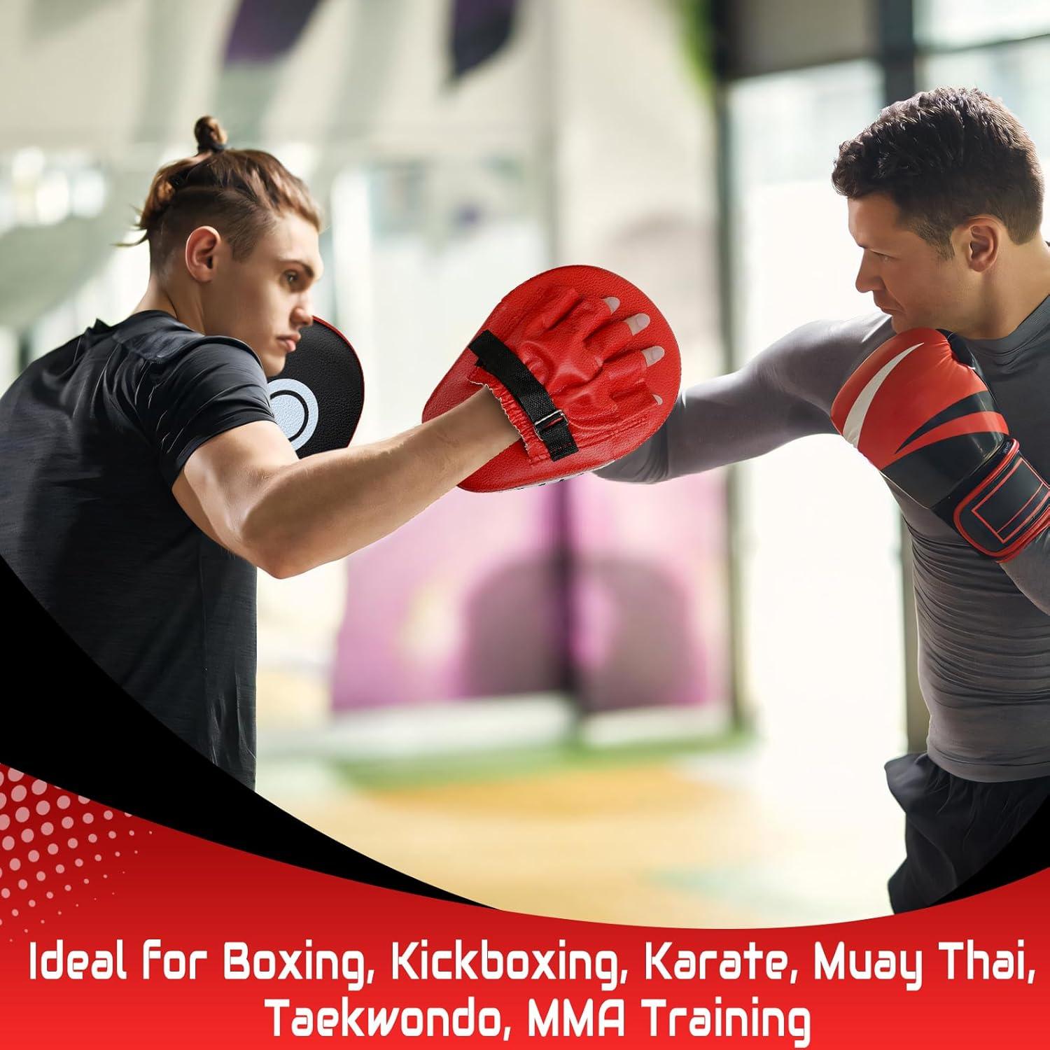 Mitones Curvados de Boxeo YORWHIN - Entrenamiento Unisex Rojo