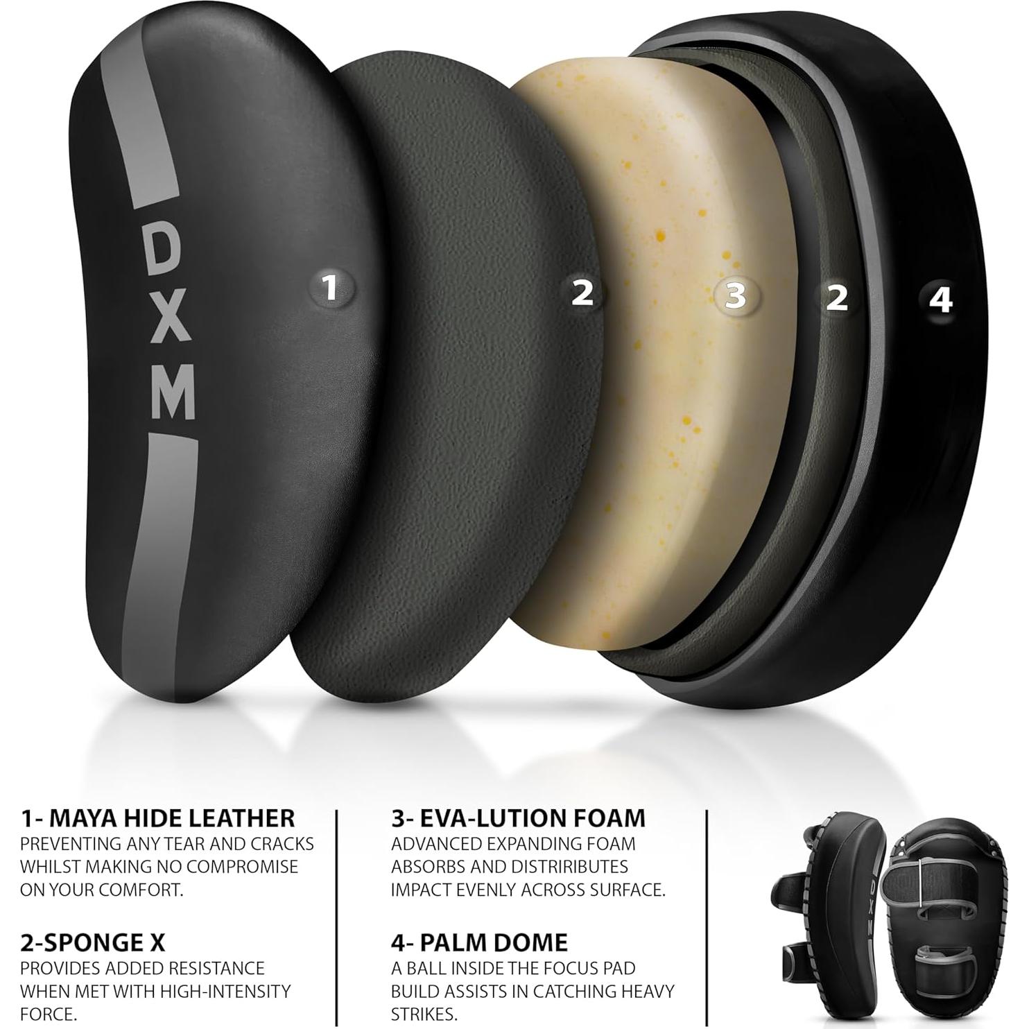 Almohadilla de Patadas Muay Thai DXM SPORTS - 40.6x20.3cm