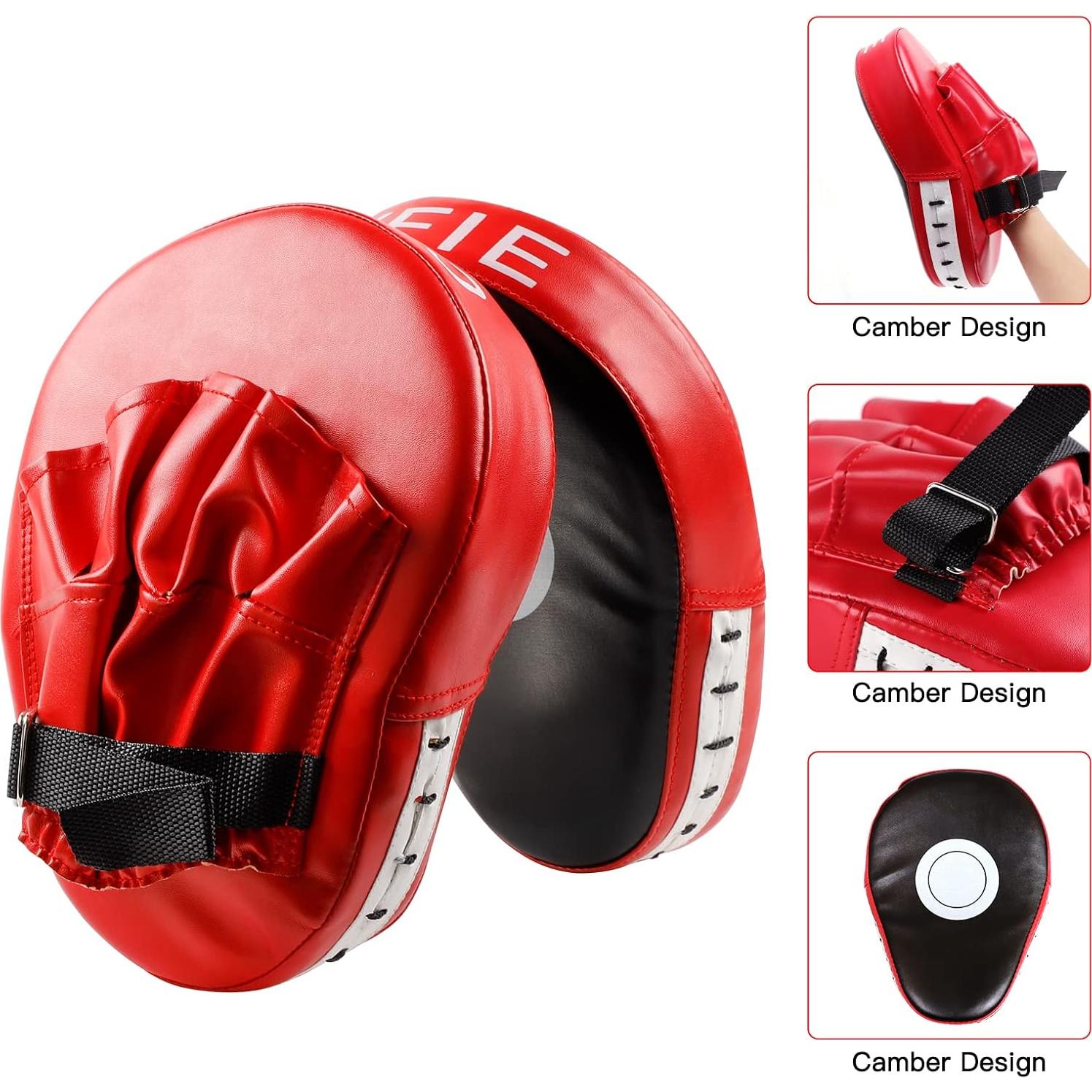 SEISSO Kit de Boxeo para Niños - Guantes 6oz y Almohadillas
