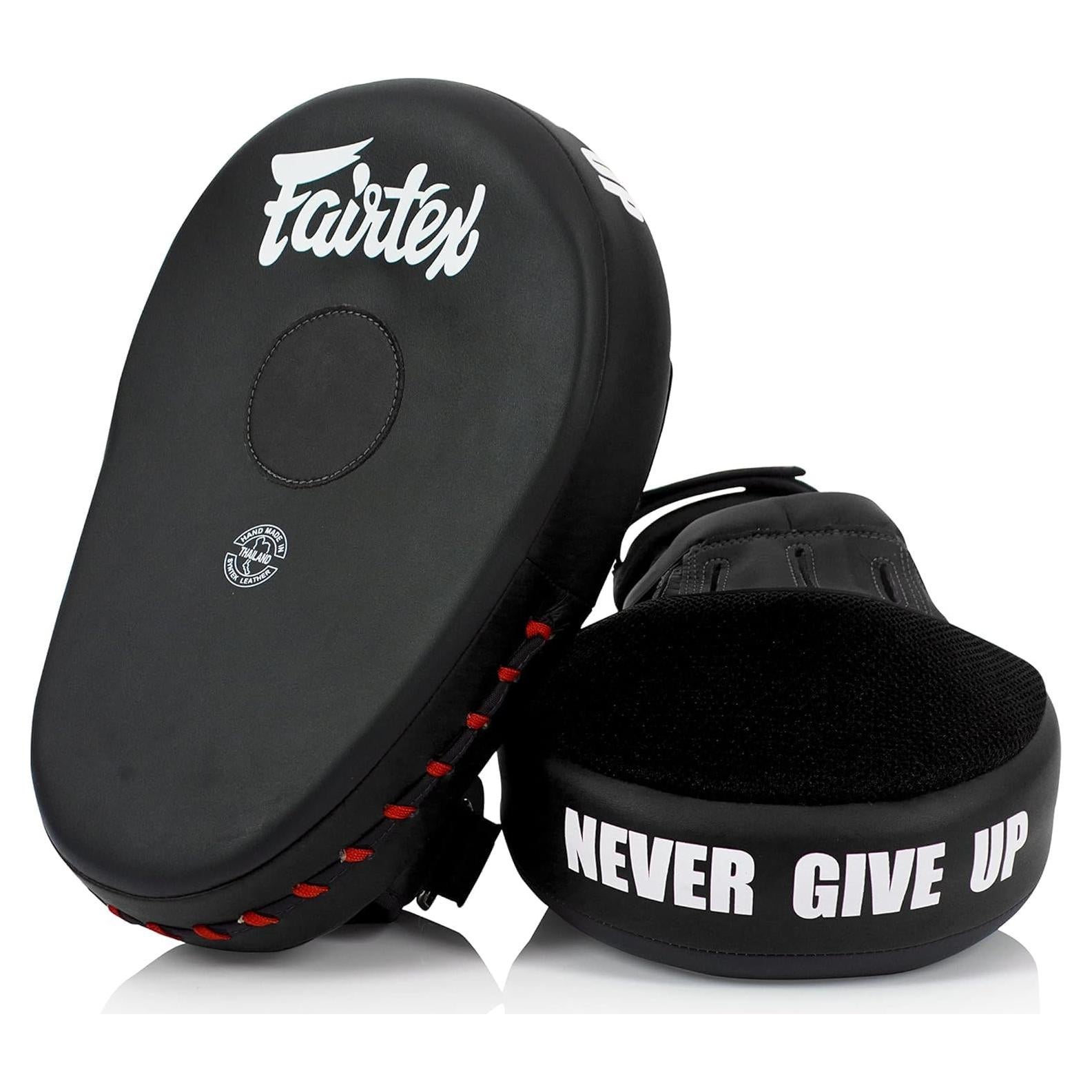 Mitones de Boxeo Fairtex FMV13 en Cuero Syntek Negro