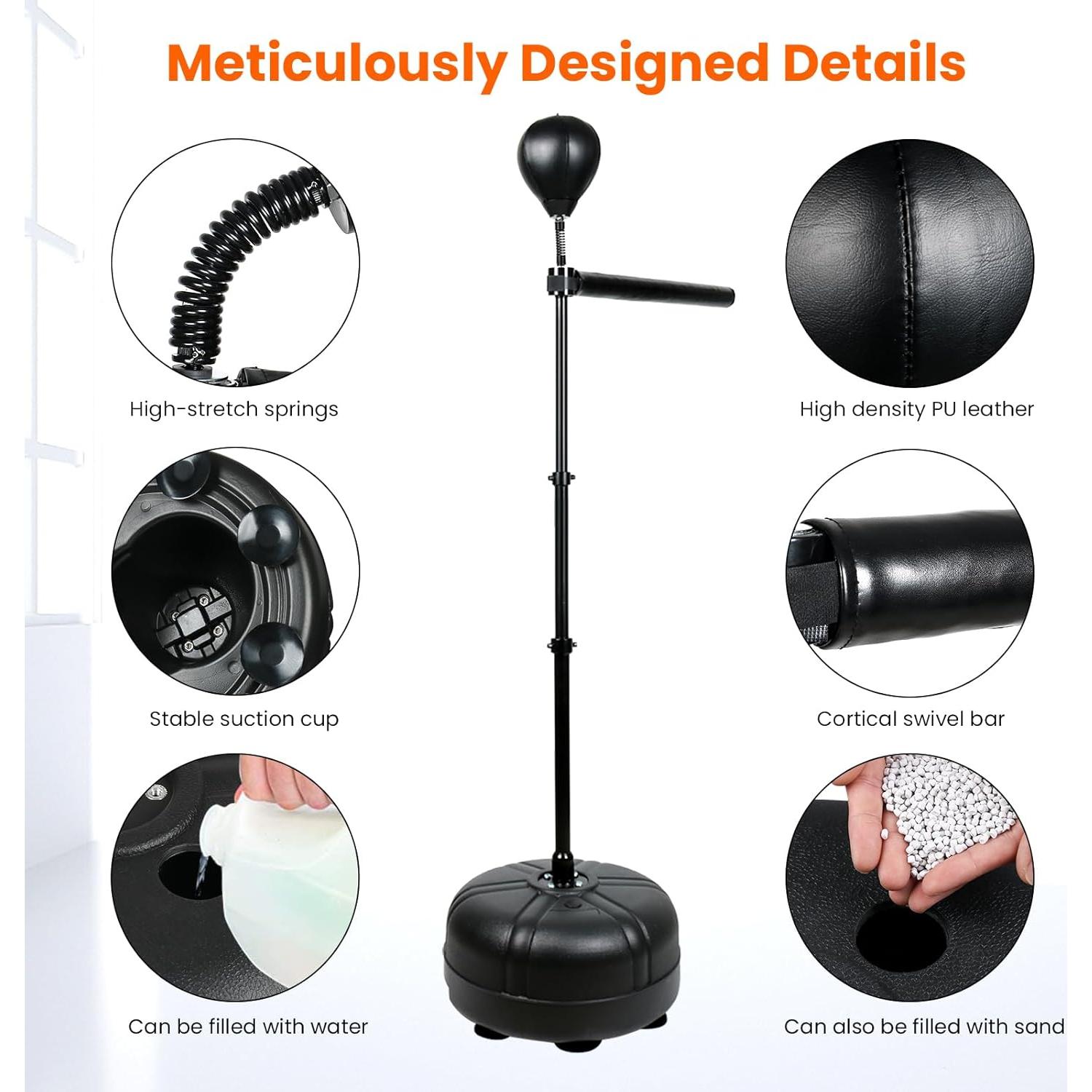 Barra de Boxeo Ajustable INNOLIFE con Saco Giratorio 119-190 cm