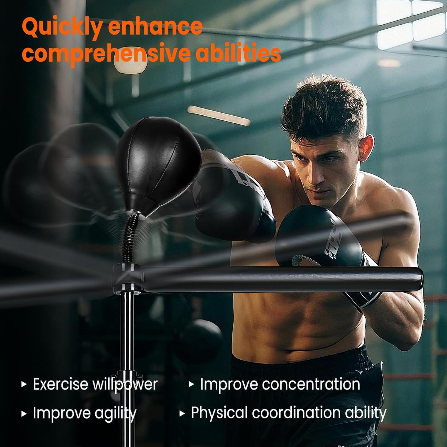 Barra de Boxeo Ajustable INNOLIFE con Saco Giratorio 119-190 cm