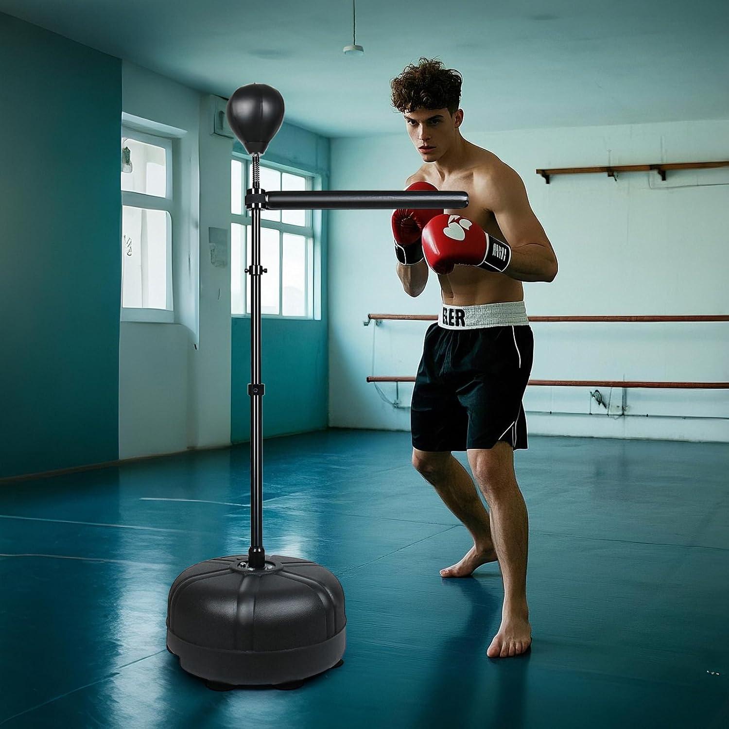 Barra de Boxeo Ajustable INNOLIFE con Saco Giratorio 119-190 cm