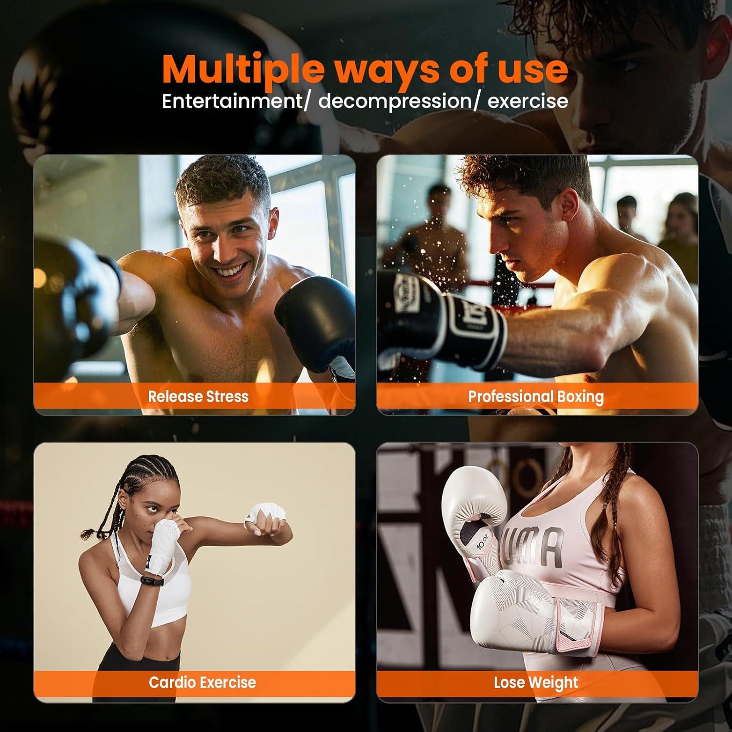 Barra de Boxeo Ajustable INNOLIFE con Saco Giratorio 119-190 cm