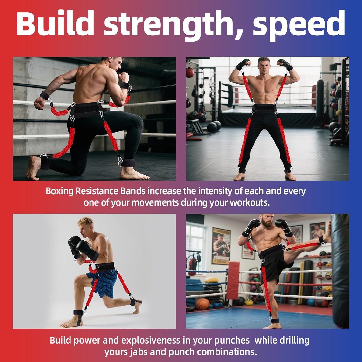 Juego de Bandas de Resistencia YORWHIN 150 lbs para Boxeo