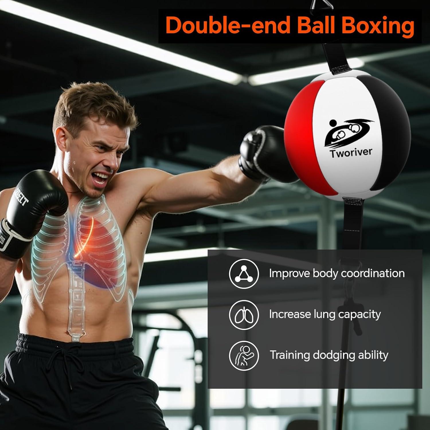 Bolsa de Boxeo Doble Extremo SANJOIN SN-006 - Cuero PU