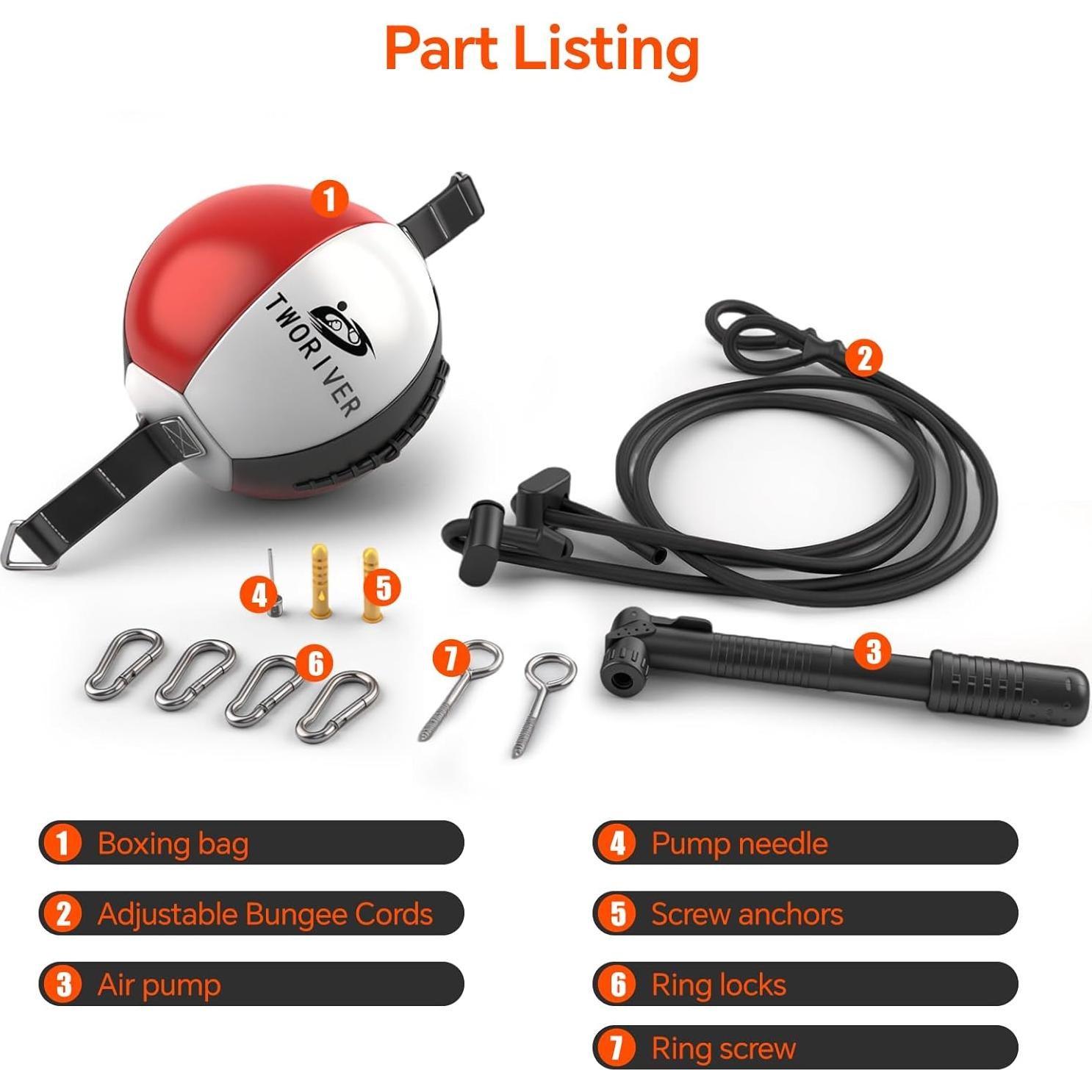 Bolsa de Boxeo Doble Extremo SANJOIN SN-006 - Cuero PU