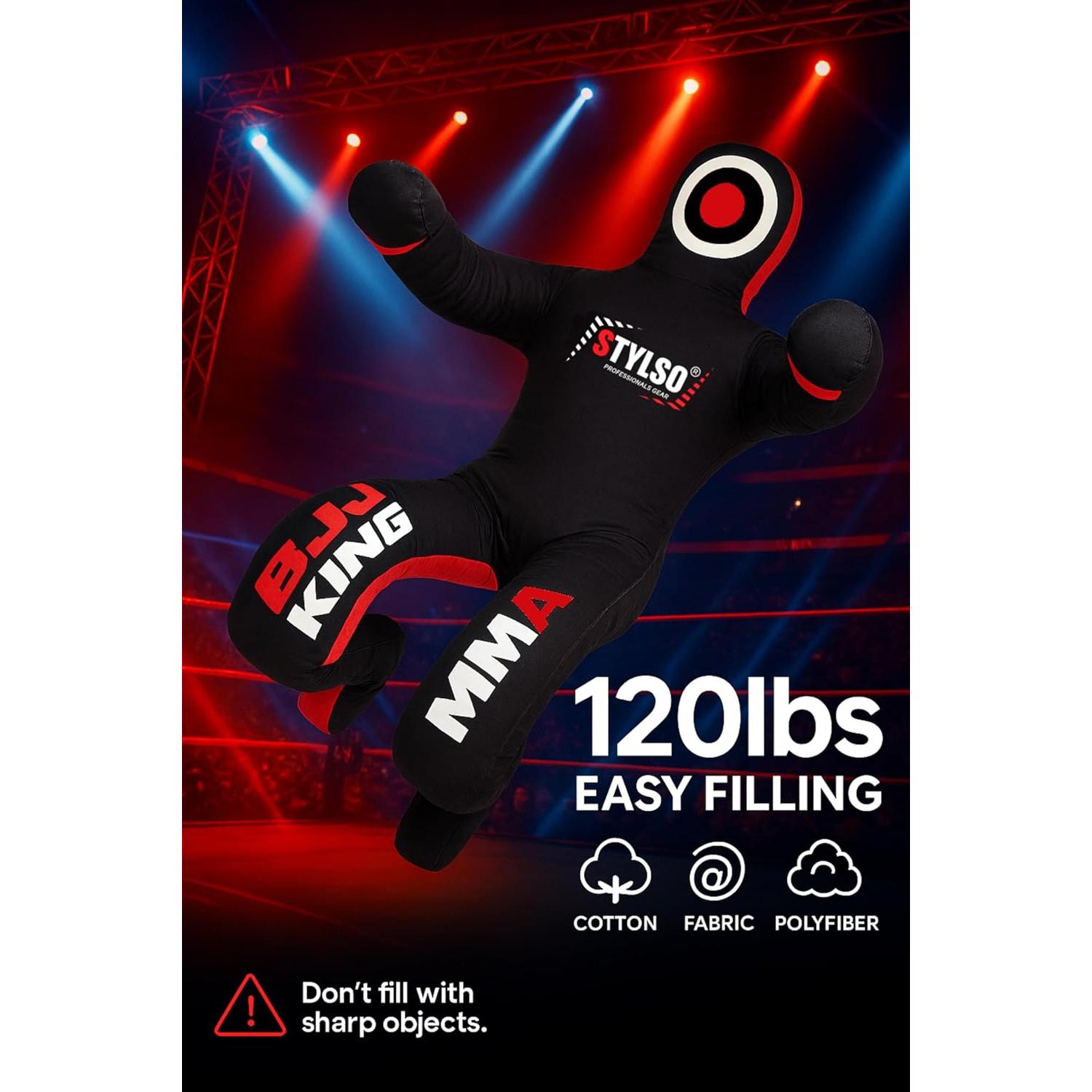 Muñeco de Grappling Stylso 1.83 m para Jiu Jitsu y MMA