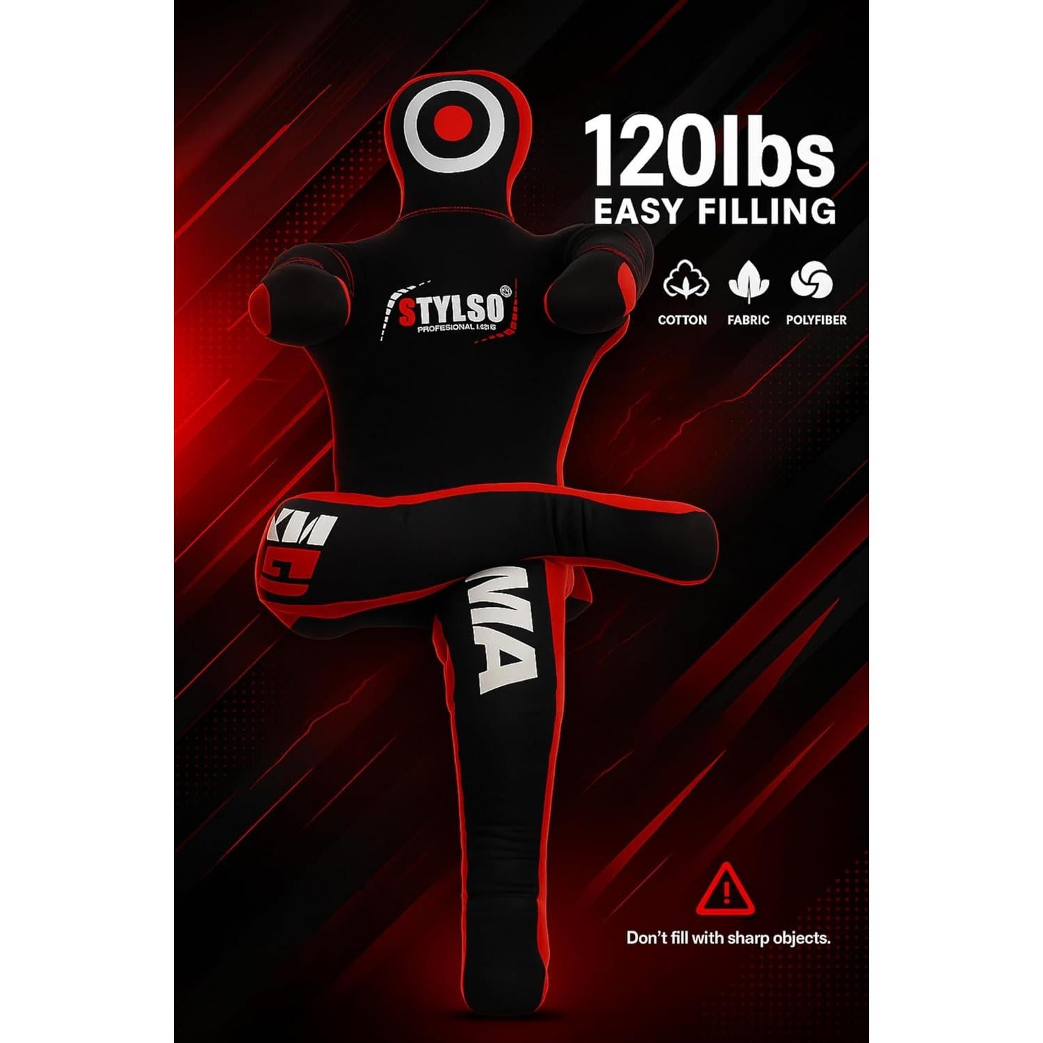 Muñeco de Grappling Stylso 1.83 m para Jiu Jitsu y MMA