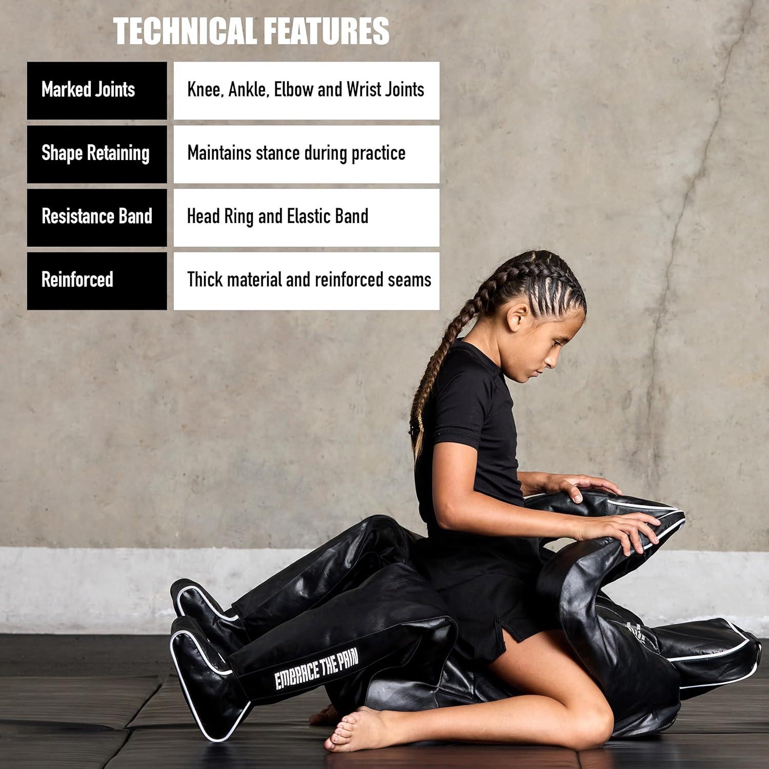 Muñeco de Grappling BJJ Elite Sports 120 cm para Niños