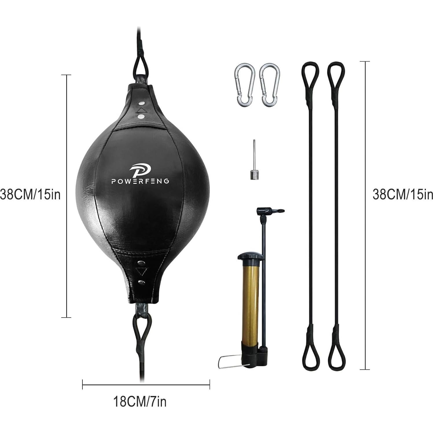 Bolsa de Boxeo de Velocidad Doble Cabeza Powerfeng PVC