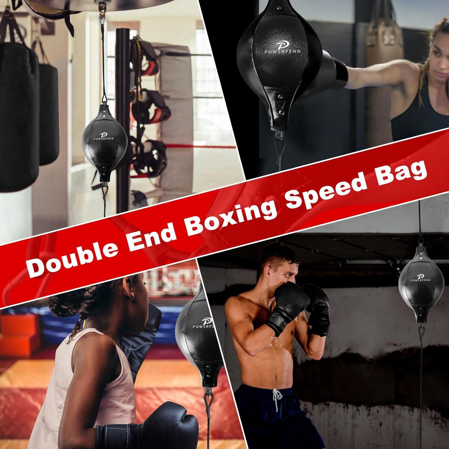 Bolsa de Boxeo de Velocidad Doble Cabeza Powerfeng PVC