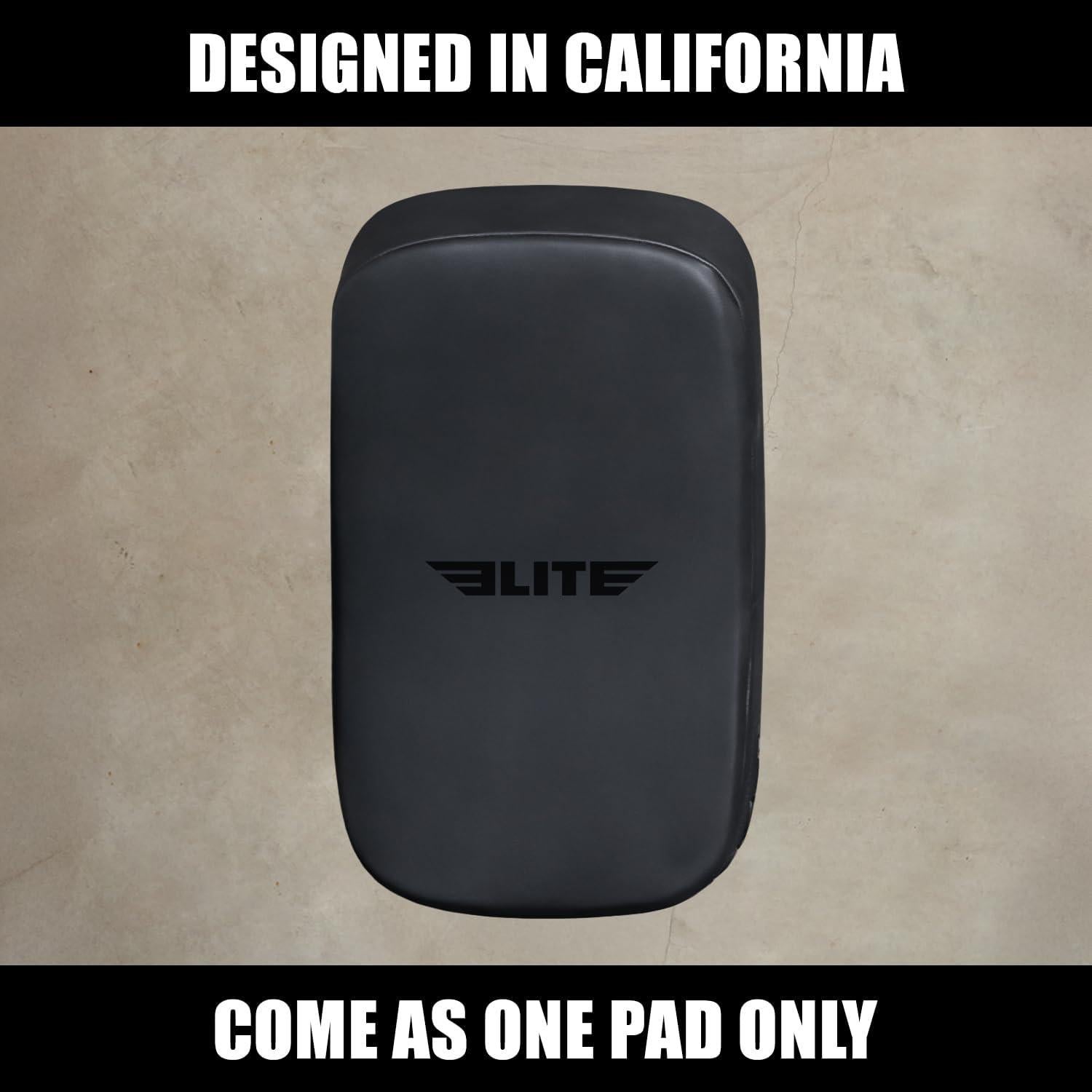 Almohadilla de Patadas Muay Thai Elite Sports - Negro Sólido