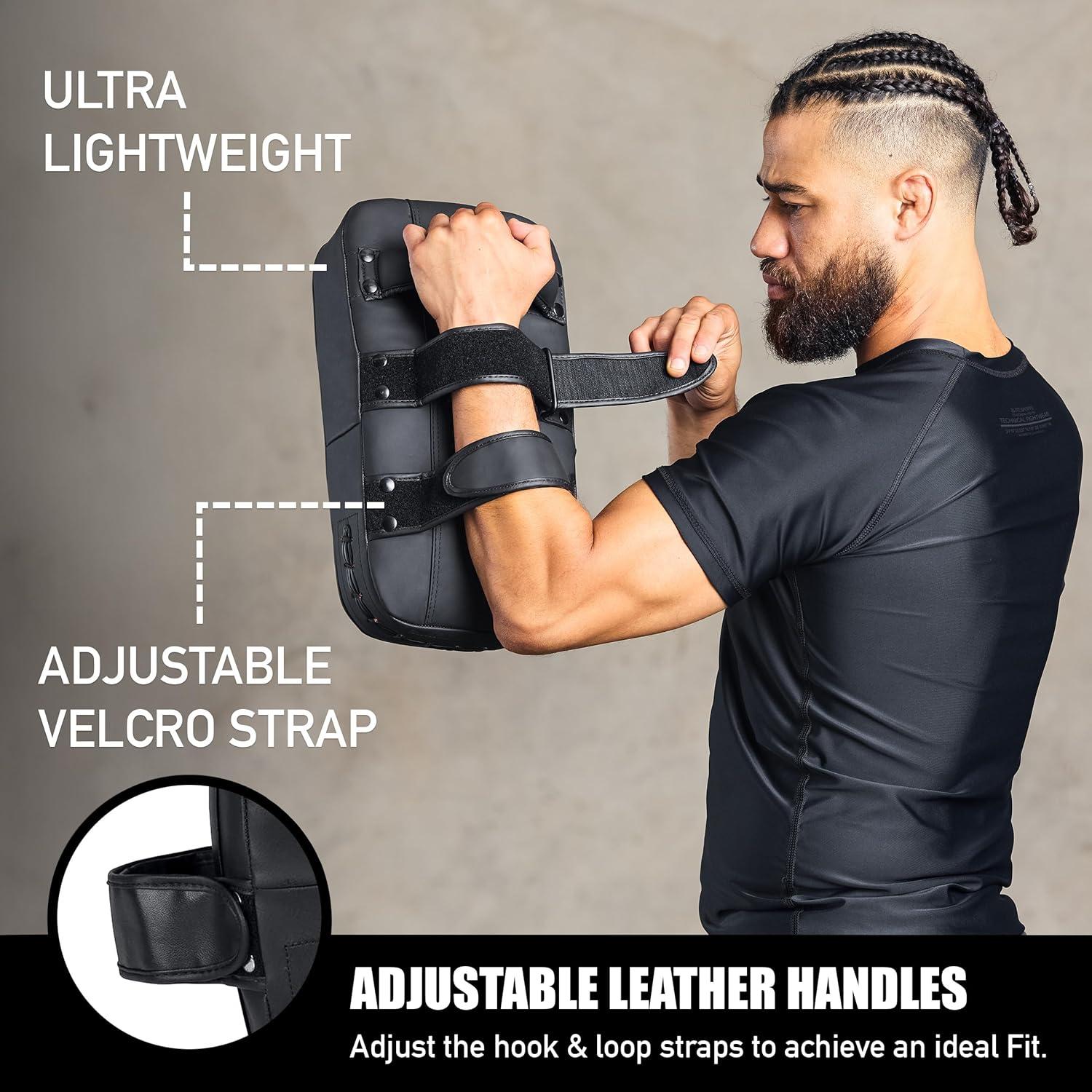 Almohadilla de Patadas Muay Thai Elite Sports - Negro Sólido