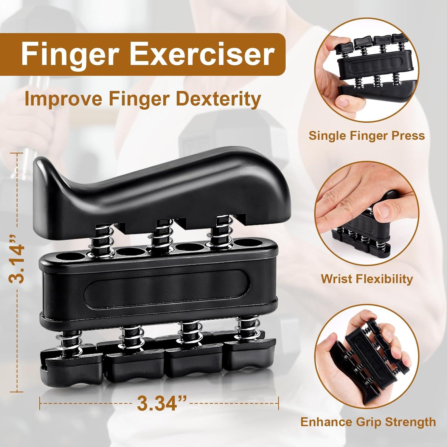 Entrenador de Fuerza de Agarre BLEUM CADE, Kit 5 Dispositivos Ajustables