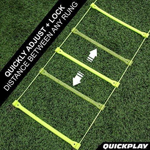 Escalera de Agilidad QuickPlay PRO Ajustable 11 Peldaños Neón