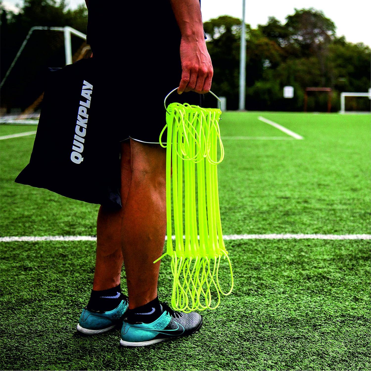 Escalera de Agilidad QuickPlay PRO Ajustable 11 Peldaños Neón