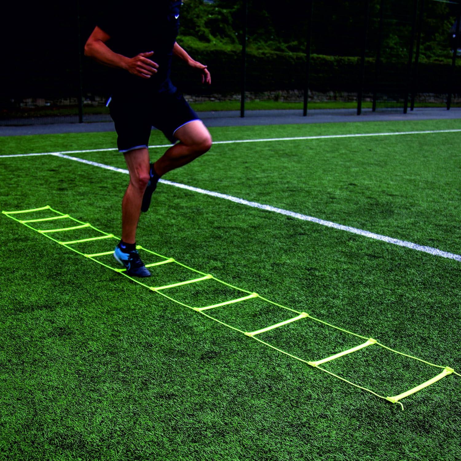 Escalera de Agilidad QuickPlay PRO Ajustable 11 Peldaños Neón