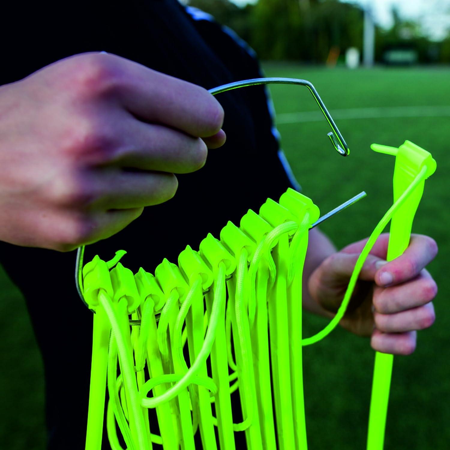 Escalera de Agilidad QuickPlay PRO Ajustable 11 Peldaños Neón