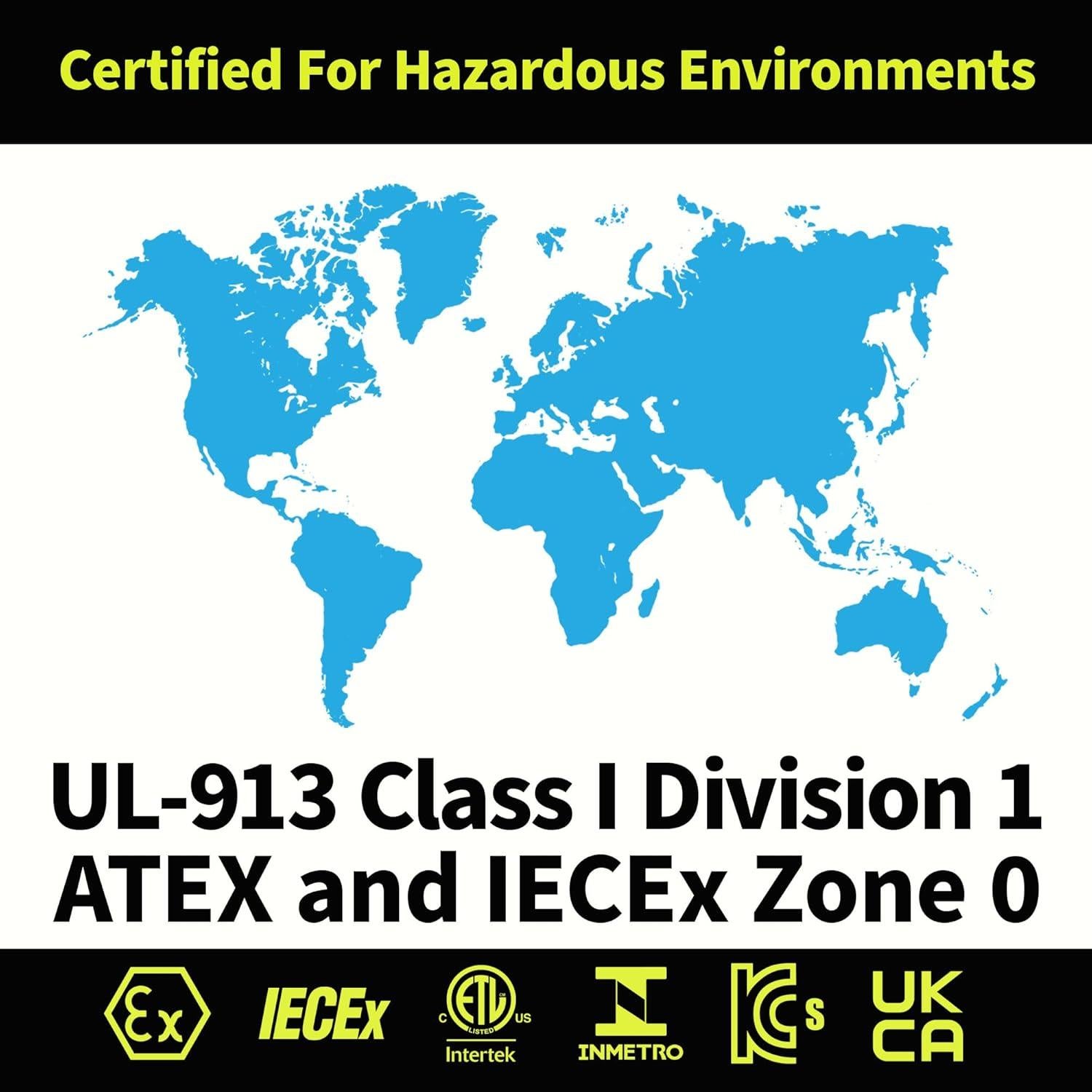 Linterna Frontal Intrínsecamente Segura Bayco XPP-5450G Verde